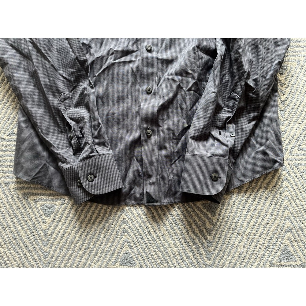 UNTUCKit Long‎ Sleeve Button Shirt - Gray Check - Medium - Picture 2 of 5